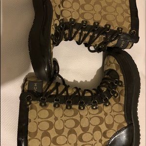 Brown Coach Snow Boots